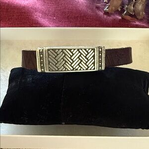 Sterling Silver and Brown Women's Bracelet